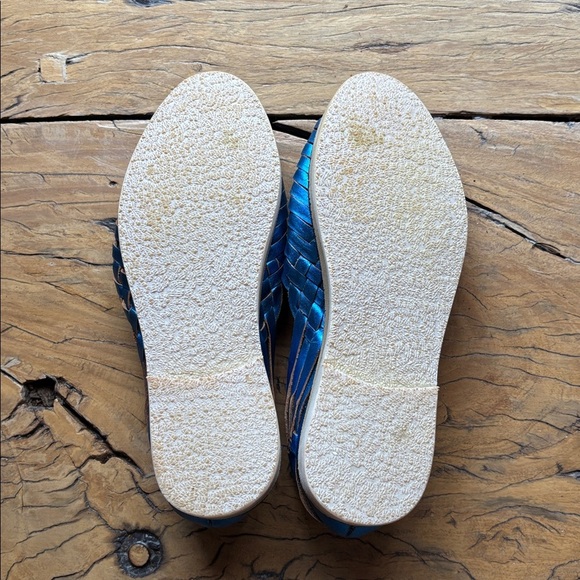 Espiritu Huarache slip on leather flats Sapphire Classics - Picture 3 of 10